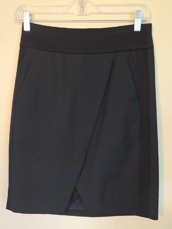 J. Crew Dresses & Skirts - J. Crew Classic Black Wrap-Front Women's Skirt Holiday 2k14 NWT